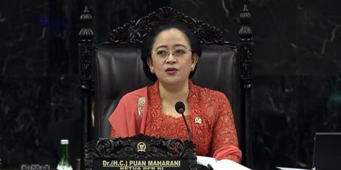 Ketua DPR RI Puan Maharani saat penyampaian nota keuangan APBN 2023