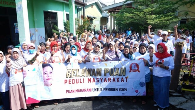 Relawan Puan di Kabupaten Cirebon