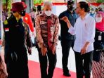 Presiden Jokowi dan Gubernur Jawa Tengah Ganjar Pranowo di Cilacap