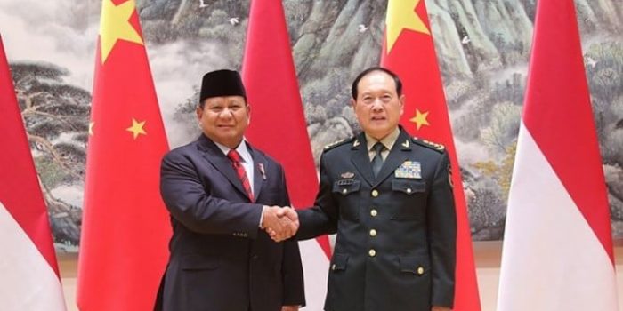 Menhan Prabowo Subianto bertemu dengan Menteri Pertahanan China Wei Feng He.
