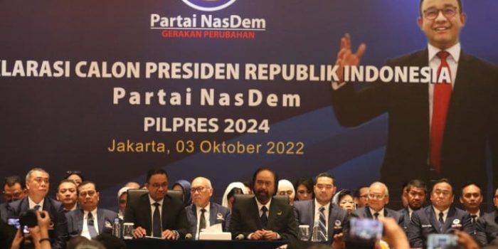 Deklarasi calon presiden Partai Nasdem usung Anies Baswedan