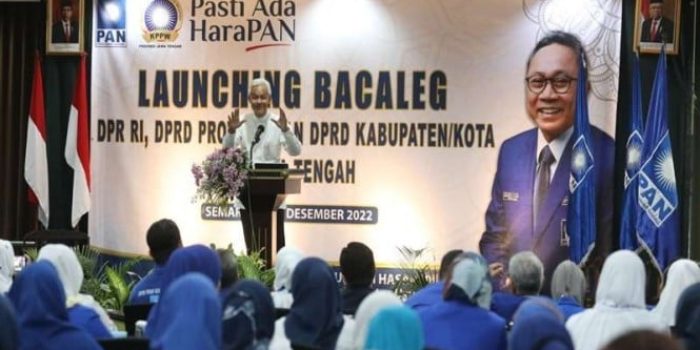 Gubernur Jawa Tengah Ganjar Pranowo menghadiri acara PAN Jawa Tengah