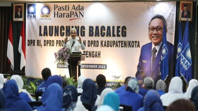 Gubernur Jawa Tengah Ganjar Pranowo menghadiri acara PAN Jawa Tengah