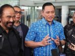 Ketua Umum Nasdem Surya Paloh dan Ketum Demokrat Agus Harimurti Yudhoyono (AHY).