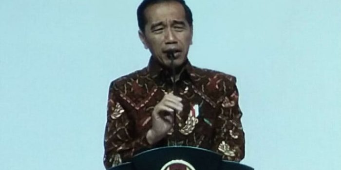 Presiden Jokowi di acara UMKM Export BRIlianPreneur 2019.