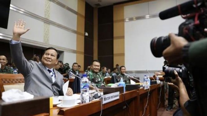 Ketua Umum Partai Gerinda sekaligus Menteri Pertahanan Prabowo Subianto