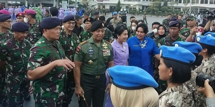 VIVA Militer: KSAL Yudo Margono saat mendampingi Panglima TNI di Kolinlamil