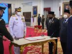 Presiden Jokowi melantik Laksamana Yudo Margono jadi Panglima TNI.