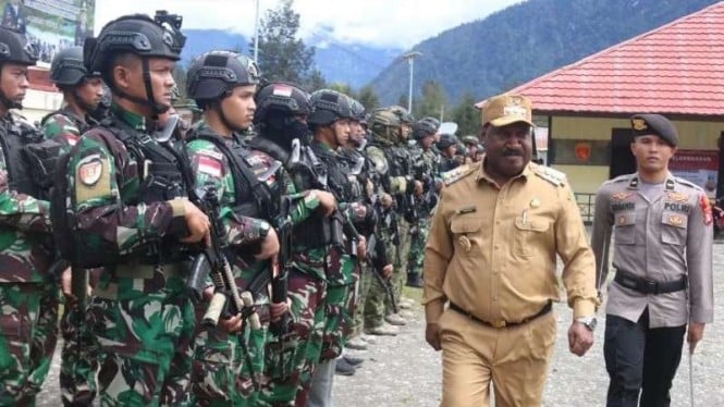 VIVA Militer: Satgas Yonif Raider 303/SSM ikut Apel Operasi Lilin Cartenz Papua