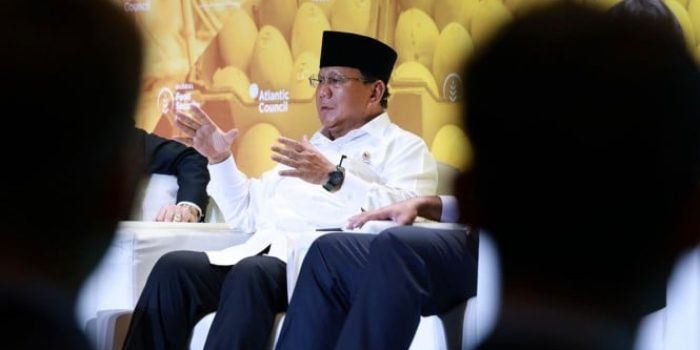 Menhan sekaligus Ketum Gerindra Prabowo Subianto saat acara G20.