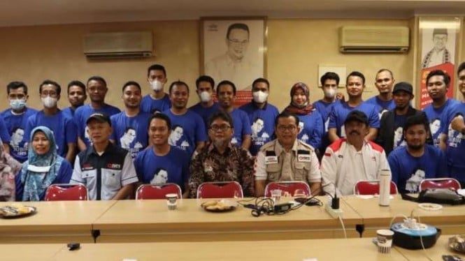 Deklarasi Relawan Nasional Juru Bicara Aliansi Nasional Indonesia Sejahtera (Jubir Anies) di Jakarta, Minggu, 18 Desember 2022.
