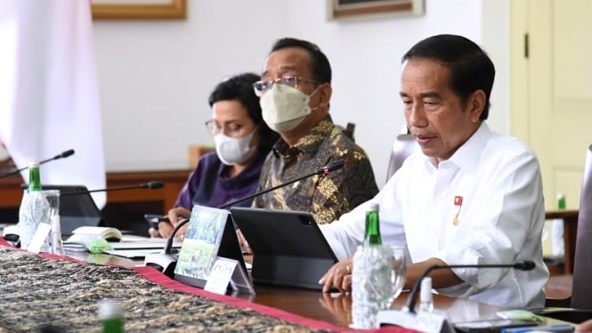 Presiden Jokowi pimpin Rapat Kabinet Kerja di Istana Bogor, Jawa Barat