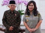 Wapres Maruf Amin Bersama Ketua Umum KBPP Polri Dr Evita Nursanty