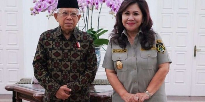 Wapres Maruf Amin Bersama Ketua Umum KBPP Polri Dr Evita Nursanty