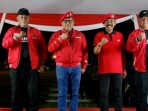 Sekjen PDIP Hasto Kristiyanto di Apel Satgas Cakra Buana