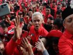 Gubernur Jawa Tengah Ganjar Pranowo tiba di HUT ke-50 PDIP