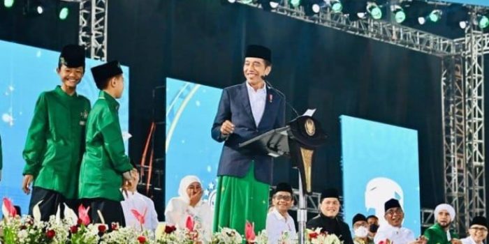 Presiden Jokowi di acara Festival Tradisi Islam Nusantara