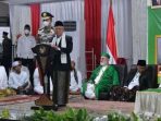 Wakil Presiden RI Maruf Amin saat menghadiri Haul KH. TB. Muhammad Falak Abbas ke-51, di Bogor, Jawa Barat, Sabtu, 7 Januari 2023.