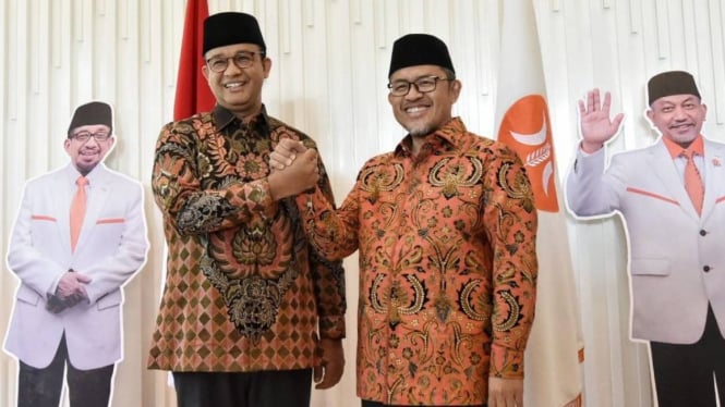 Anies Baswedan dan Ahmad Heryawan atau Aher di DPP PKS.