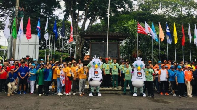 KPU Provinsi Bali mengadakan parade sepeda 365 hari jelang Pemilu serentak 2024