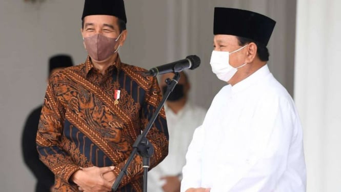 Prabowo Subianto bertemu dengan Presiden Jokowi