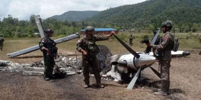 Pesawat Susi Air dibakar kelompok KKB, Polisi olah TKP