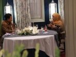 Prabowo Subianto bertemu Gubernur Jawa Timur Khofifah Indarparawansa
