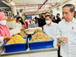 Presiden Jokowi blusukan ke Pasar Badung, Bali