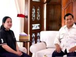 Ketua Umum Partai Gerindra Prabowo Subianto saat melakukan pertemuan dengan Ketua DPP PDIP Puan Maharani dan beberapa elite PDIP di kediamannya Hambalang, Bogor, Jawa Barat, Minggu, 4/ September 2022.