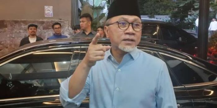 Ketua Umum Partai Amanat Nasional (PAN) Zulkifli Hasan di kantor pusat PAN, Jakarta, Kamis, 13 April 2023.