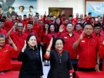 Ketum PDIP Megawati Soekarnoputri dan elite PDIP.
