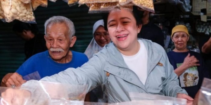 Ketua DPR RI, Dr. (H.C.) Puan Maharani saat meninjau Pasar Cihapit Bandung