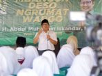 Ketum PKB Muhaimin iskandar alias Cak Imin di Tulungagung, Jawa Timur.