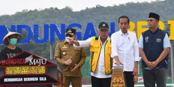 Presiden Jokowi meresmikan bendungan Beringin Sila, NTB