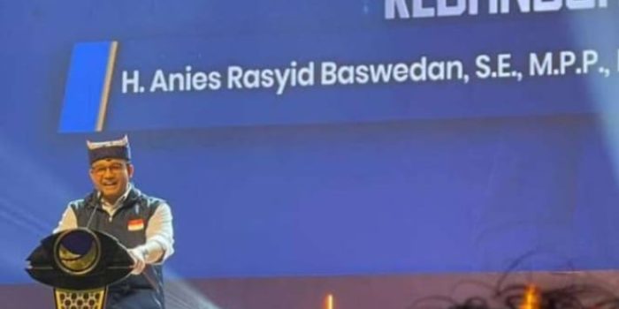 Bakal calon presiden Anies Baswedan yang didukung Koalisi Perubahan.