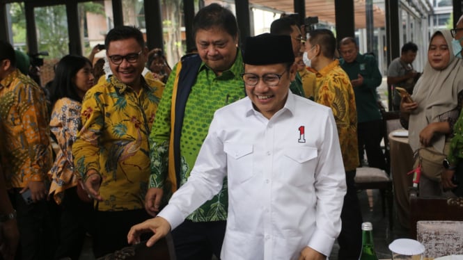 Pertemuan Muhaimin Iskandar dan Airlangga Hartarto