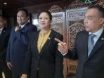 Ketua DPR RI Puan Maharani usai Rapat Paripurna DPR RI Pembukaan Masa Persidangan V Tahun Sidang 2022-2023 di Gedung Nusantara II, Selasa, 16 Mei 2023.