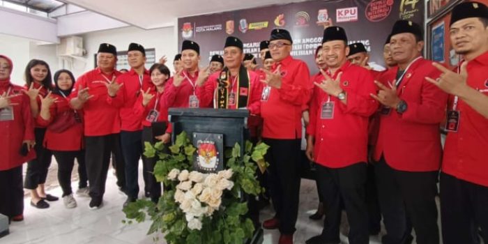 PDIP Kota Malang Daftarkan Bacaleg ke KPUD